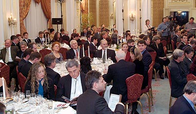 A Borlicit résztvevői a Gundel étteremben