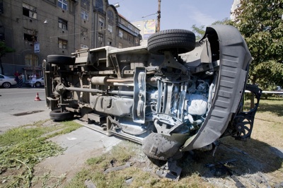 A felborult Gyermekrohamkocsi alváza